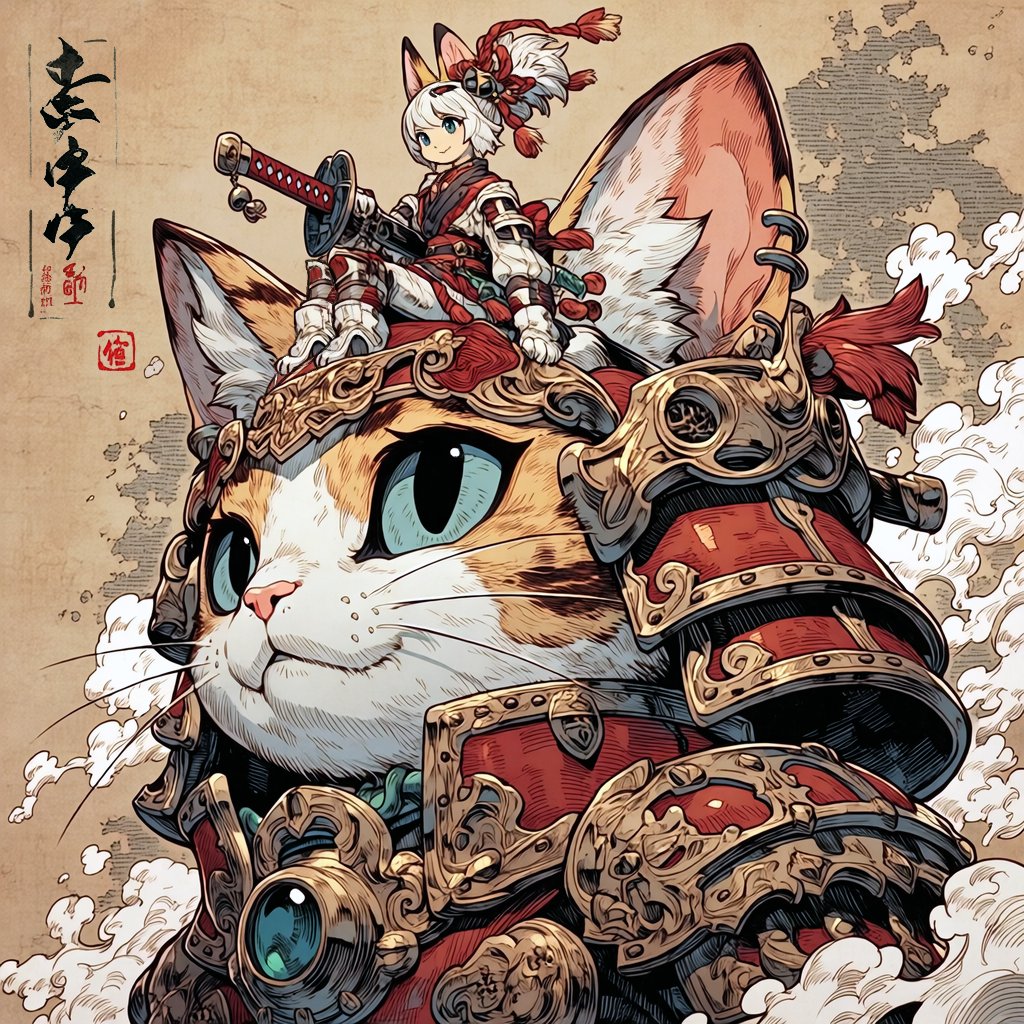 猫大将軍 〜 The Great Cat General #nijijourney