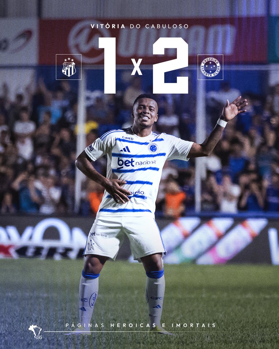 🕘 Fim de jogo e VITÓRIA DO CRUZEIRO!!! 🦊💙

O CABULOSO DERROTOU A URT, POR 2 A 1, E SE CLASSIFICOU COM A MELHOR CAMPANHA NA PRIMEIRA FASE DO MINEIRO!!

⚽ KAIO JORGE E ARROYO FIZERAM OS GOLS!

📸 <a href="/ggaleixo/">Gustavo Aleixo</a> / Cruzeiro

🔷 #URTxCRU | 1-2 | #GrandeCampeão