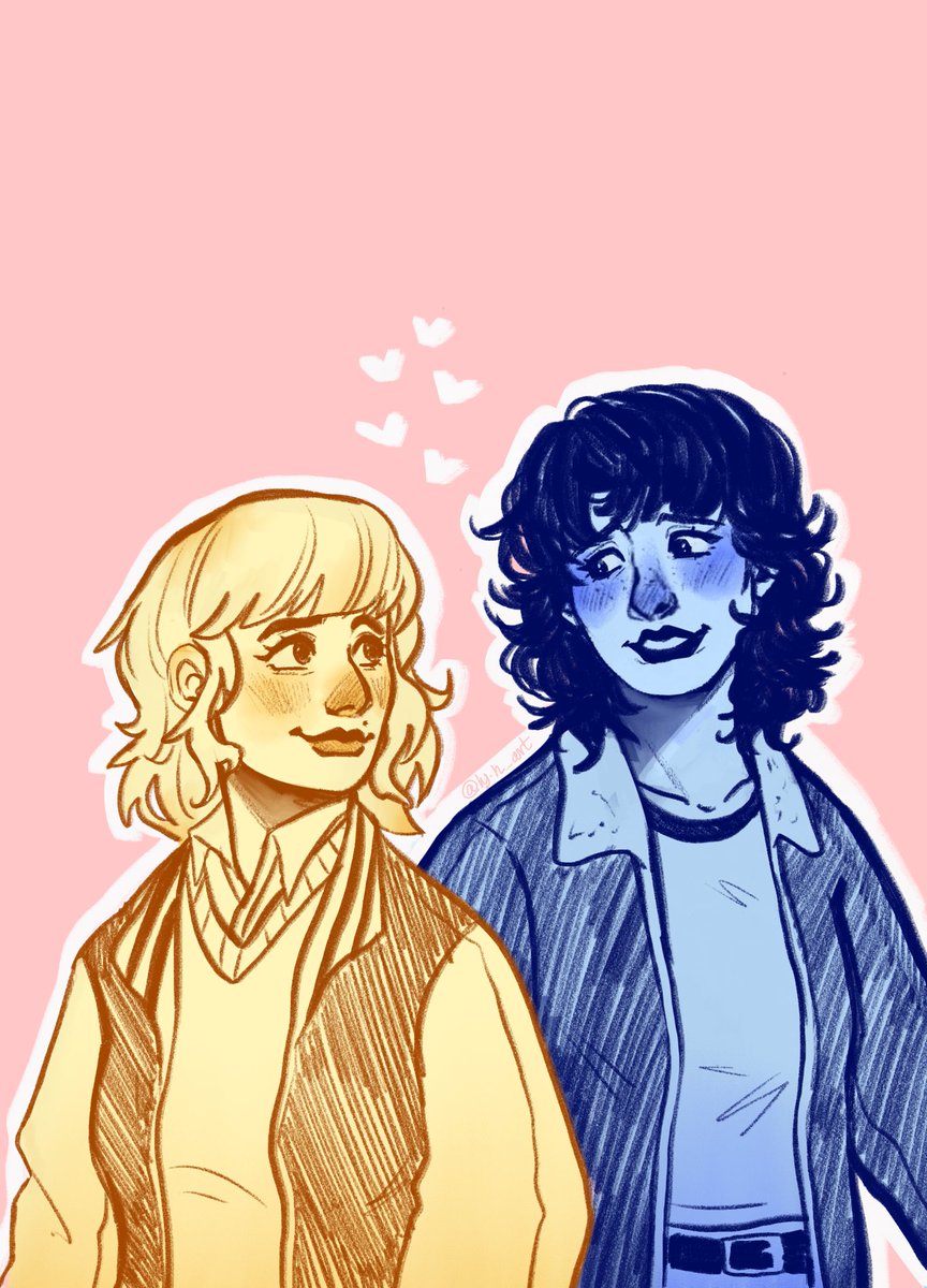 Here are the drawings 🫶🏻

Part 1
#byler #cleradin #lesbyler