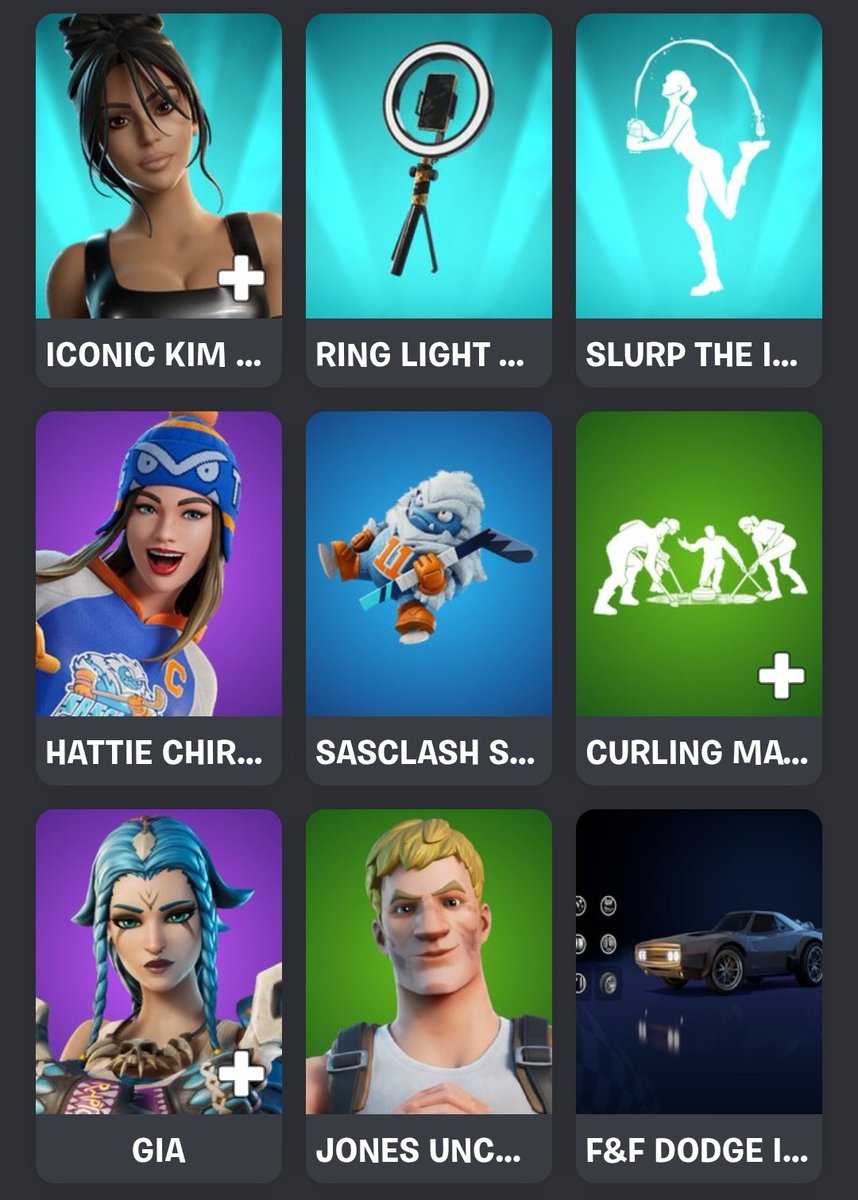 Today's itemshop wishlist 🌟 
(Kinda stacked 🫠)