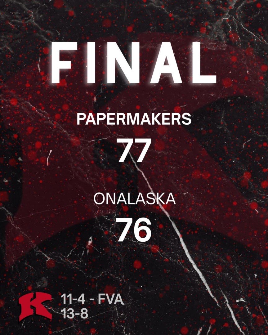 The Makers win a thriller in a high level matchup. 

2026 Kegan Pleau 19 Pts; fouled with 1.4 secs left down by 1, made both ‼️ 

2026 Ryan Buchanan 19 Pts, 5 3PM
2027 Alex Krause 11 Pts, 4 Reb, 4 A
2027 Cayden Vosters 11 Pts, 2 3PM
2028 Jaxson Wyngaard 8 Pts, 3 A

#MakerGrit 🏀