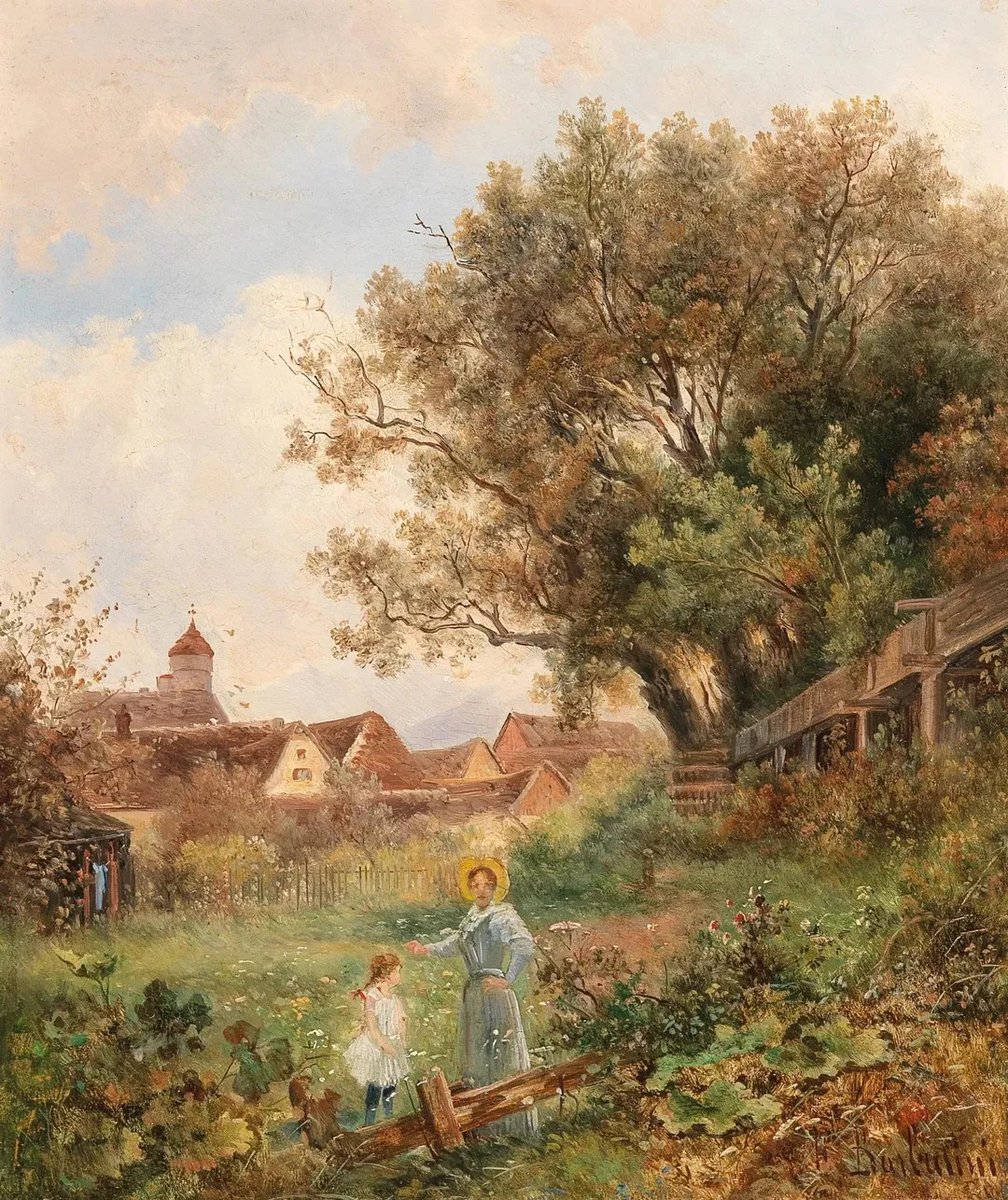 annie151092's tweet photo. Garden near Aussee" By, Emil Barbarini (Austrian, 1855-1933)
#paintings #art https://t.co/WFaxdJHzBc