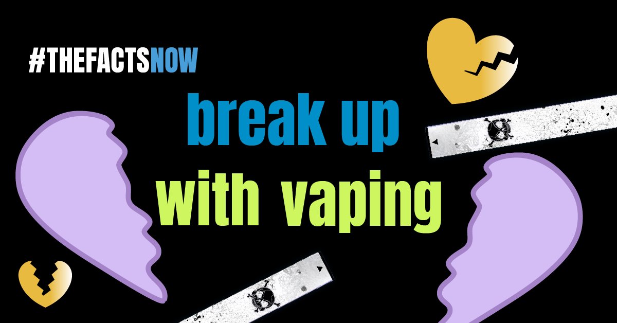 Vaping is toxic. It can cause stress and feelings of anxiety and depression and has cancer-causing chemicals. Take control of your health and future by quitting nicotine. DM us for resources to help! #ValentinesDay