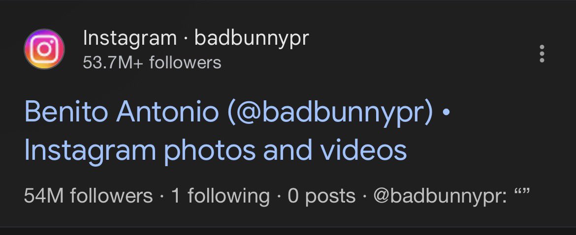 🚨 Bad Bunny ha comenzado a seguir a alguien en Instagram, aunque no permite ver quién.