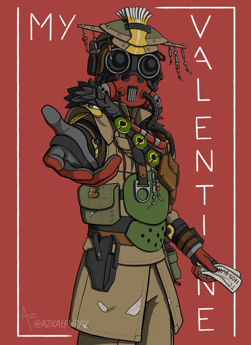 AzkalfuRay's tweet photo. Happy Valentine's Day! ❤️
Here is my contribution.

Go check out the zine, everyone did an amazing job!

[#ApexLegends #ApexValentineGames #Bloodhound] https://t.co/Ivd3RpLtr7
