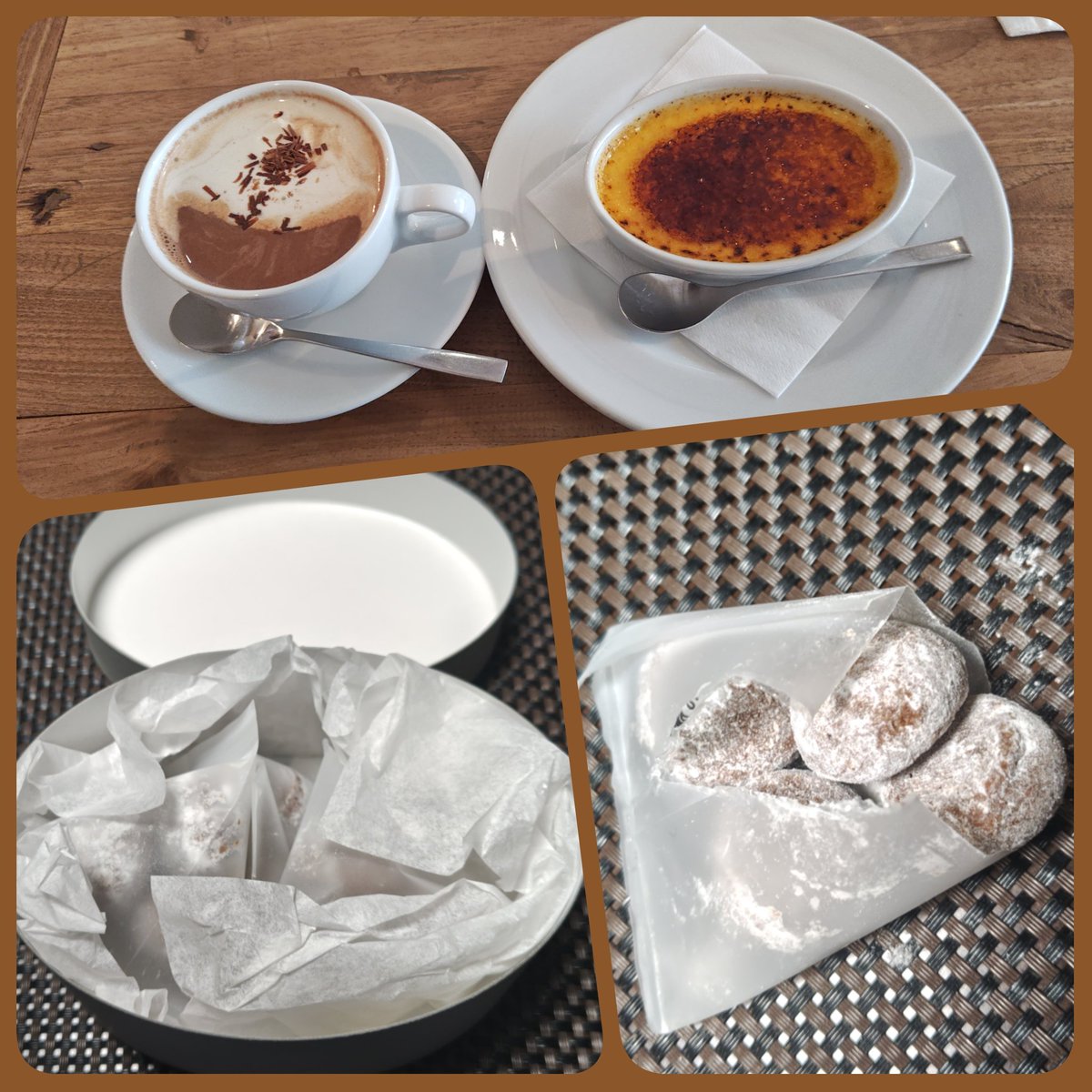 いつものカフェでクリームブリュレにティラミスモカ☕✧

予約限定のショコラブールドルネージュもたまたまあって買えた

美味しい時間
 #iijimacoffee