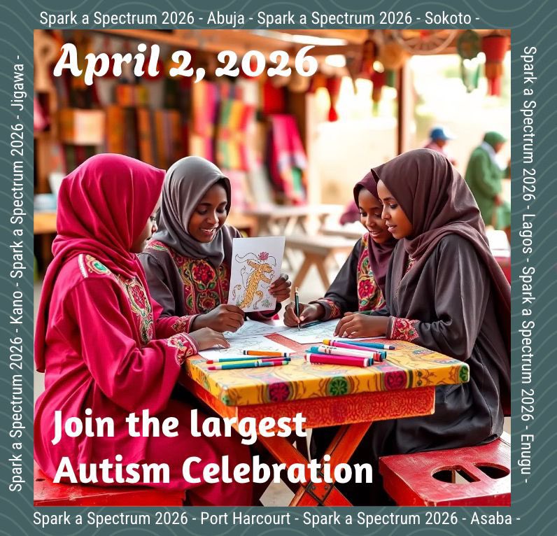 aba_world's tweet photo. Spark a Spectrum of Possibilities #sparkaspectrum2026 #togetherwedomore #autismafrica #autismnigeria #autismawarness https://t.co/4kDSNCLNeO
