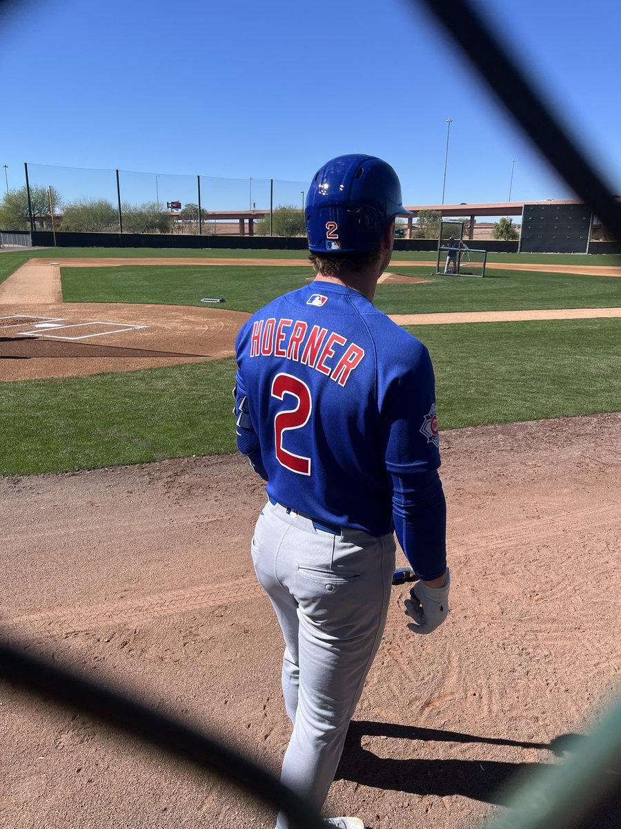 First time at Cubs Spring training. Seeing professional baseball players up close and personal is unbelievable! That ball travels so fast!