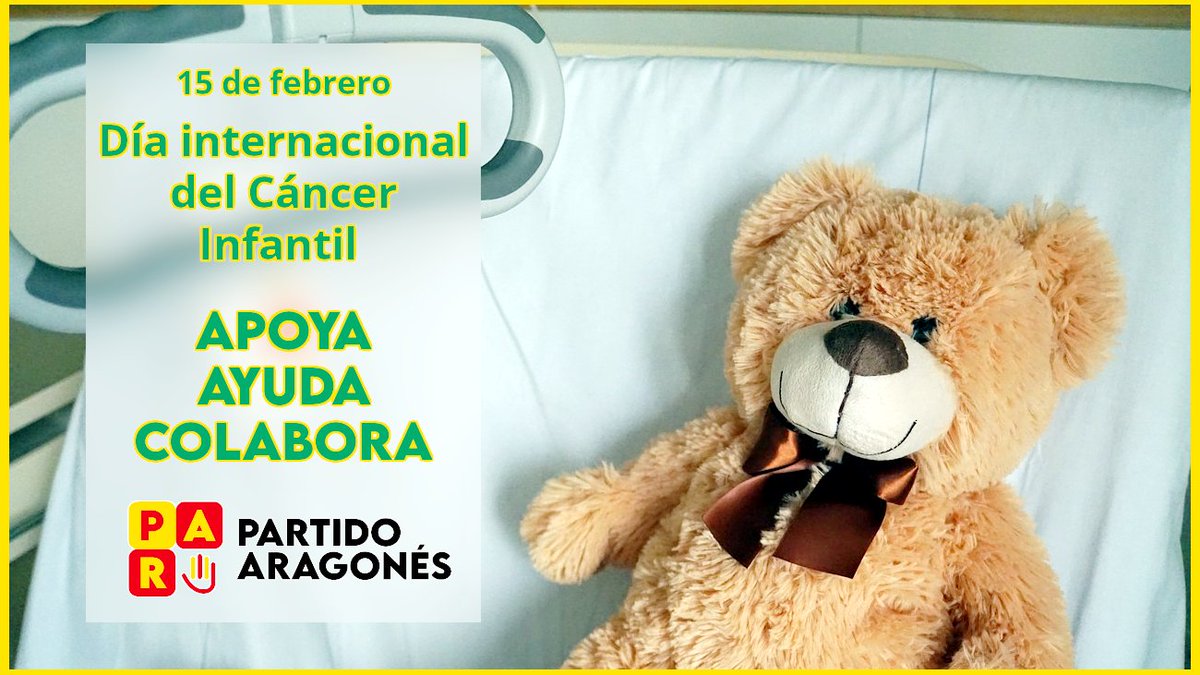 AragonPAR's tweet photo. Es el #DíaInternacionaldelCáncerInfantil
Una realidad que nos debe comprometer especialmente: con cada peque enfermo, con las familias, con la investigación, atención, cuidado y solidaridad.
→ En Aragón, una ejemplar asociación lidera todo ello: 
@aspanoa https://t.co/hBY5tDonUy https://t.co/vWgTgqU6d2