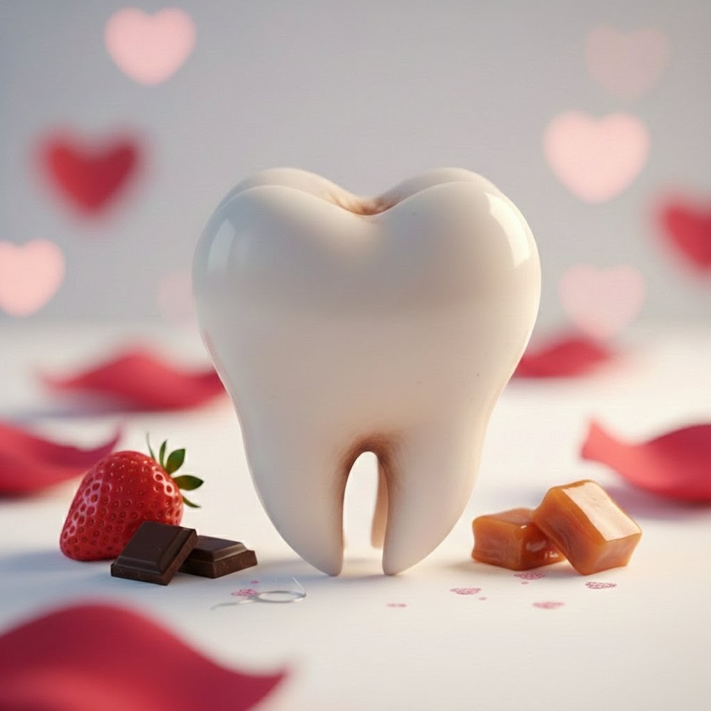 dentalelements's tweet photo. Fall in love with your smile! ❤️✨

🍫 Dark Chocolate: Melts fast, lower sugar. (FLOSS IT)

🍬 Sticky Caramel: Sticks to enamel &amp; causes cavities. (TOSS IT)

🍓 Strawberries: Nature’s candy! (FLOSS IT)

​What’s your Valentine’s weakness? 👇

​#DentalHealth #ValentinesDay https://t.co/Z5GyZwsH8i