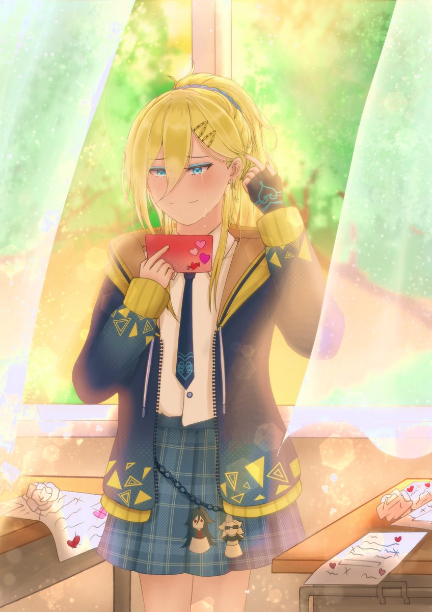 I drew a Valentnes Day' piece for the #vocalove2026
 zine! (Ironically,,,  with an unrequited love theme)💗

Please check out other entries of this zine as well!  They're absolutely darling ~ 💝🖊️
#vocaloid
