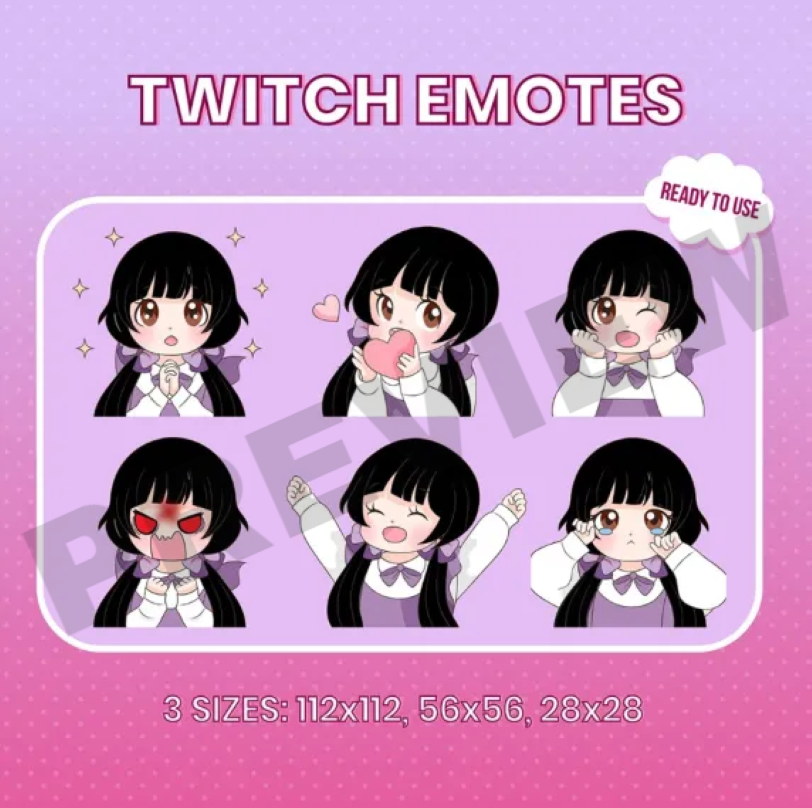 ruby_zoe81's tweet photo. Custom Twitch emotes i created for a client, designed with a cute and expressive style to make chat interactions more lively and engaging.💗
#GraphicDesigner #TwitchEmotes #EmotesDesign #EmotesPack #ChibiEmotes #CharacterDesign #DigitalArt https://t.co/dCIM2qlC8h