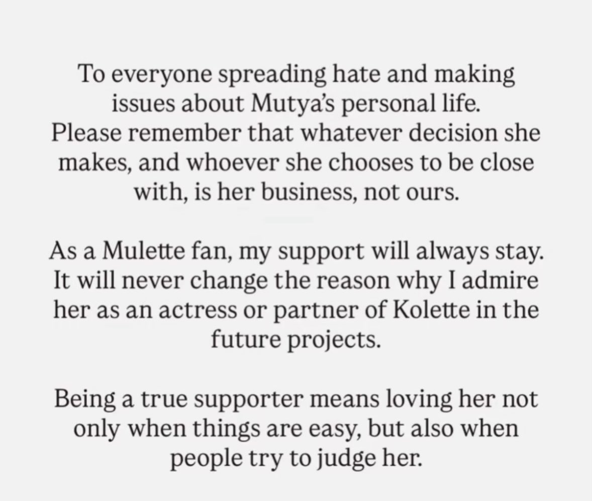 theyhan17's tweet photo. Mutya’s life is hers. Her choices are hers.
Her happiness is hers ☺️

Stay as a fan, not as a controller ✨
Respect her private life the same way you want people to respect yours 🤍
@iammutya_orquia https://t.co/O2LpnLcsie