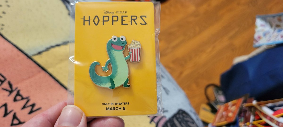 Disneyfan9523's tweet photo. I Got This Pin As Part Of The Fandango Exclusive Hoppers Pond Crew Pin Bundle That Includes 1 Ticket To See Disney And Pixar's Hoppers In Theatres Plus 1 Pin Featuring Mabel, King George Or Tom Lizard. #Fandango #Hoppers #PixarHoppers #TomLizard #TomTheLizard #Pixar #Disney #D23 https://t.co/LklFxS2FNh