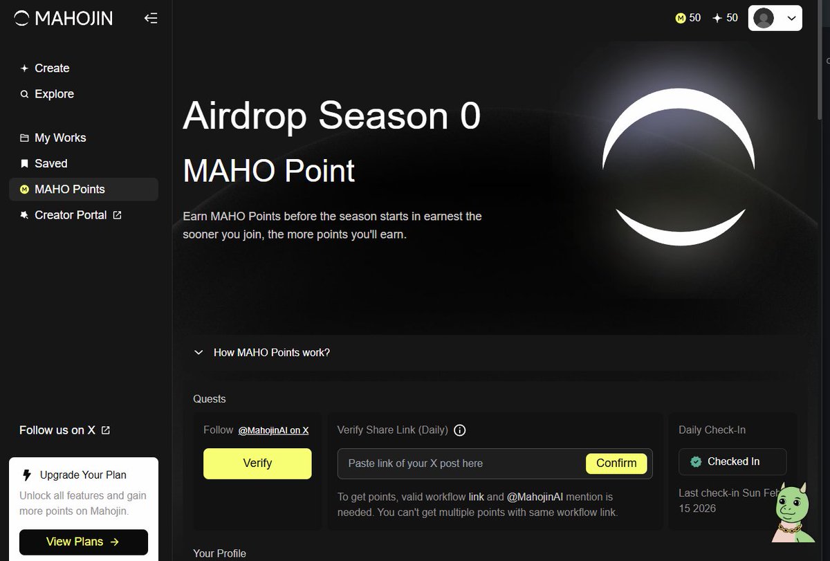dont miss for joined on <a href="/MahojinAI/">Mahojin</a>