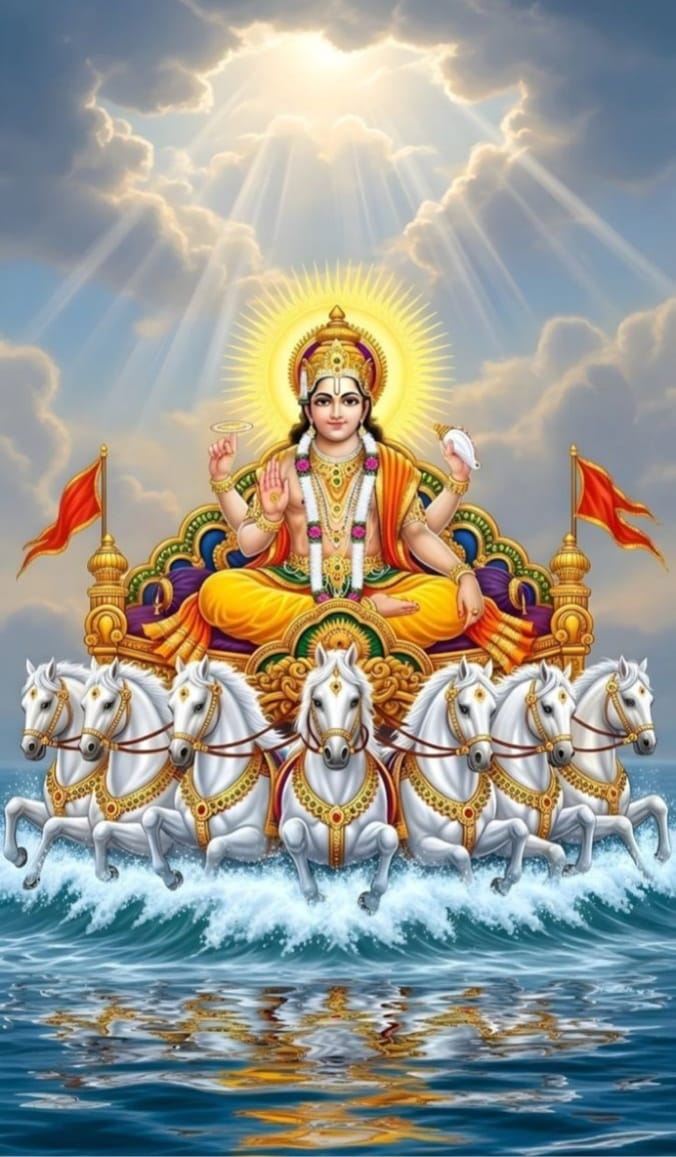 GirishK04546143's tweet photo. ॐ भूर्भुव: स्व: तत्सवितुर्वरेण्यं 🌞
भर्गो देवस्य धीमहि धियो यो न: प्रचोदयात्🚩

सूर्य देव की स्तुति करने से आरोग्य, तेज, और
यश की प्राप्ति होती है "जय कश्यप नन्दन" 🙇🏻

#Surajdev #जय_सूर्यदेव #सुप्रभात 
#sundayvibes #SanatanDharma https://t.co/8nOrcCXLDO