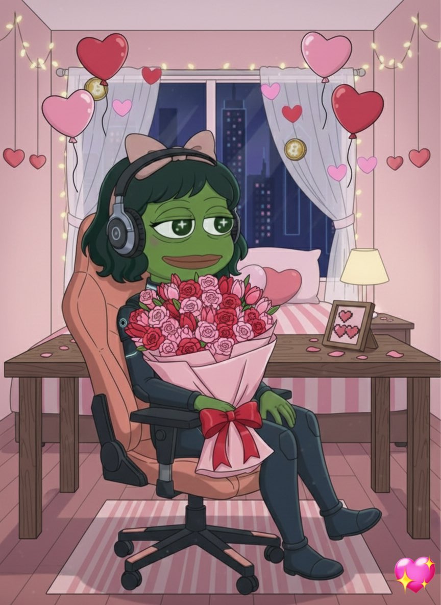 sup3r_ey's tweet photo. Happy Hearts Day, Everyone! 

Sending $LOVE from our $PEPE hearts to yours! Hope you get a happy and lovely weekends🩷🐸✨

Fgm! 🐸 https://t.co/kIZdqZ8khD