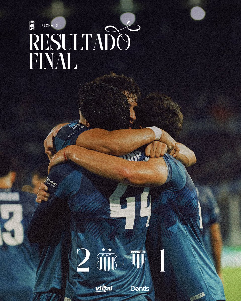 ✅️ FIMMM DE JOGO!

GANÓ TALLERES 💙🤍

Com dois gols de Valentin Davila, la T vence o Gimnasia Mendoza por 2-1 em Córdoba!

VAMOOOOOOOS!
#TalleresBR 🇧🇷