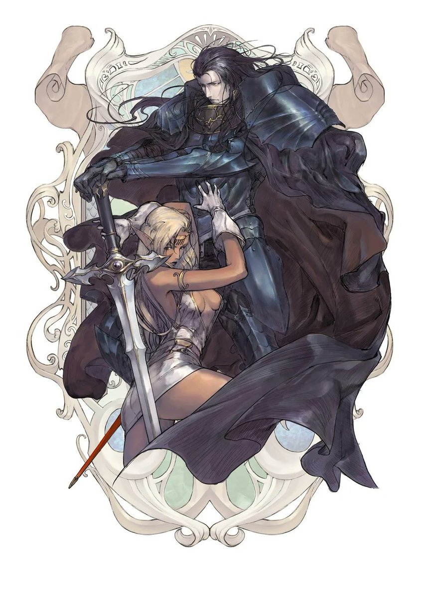 OldWorldHermit's tweet image. Cover art for the 25th Anniversary "Record of Lodoss War" books.     

🎨 Kim Dong-hyuk

#FantasyArt #DnD #ttrpg