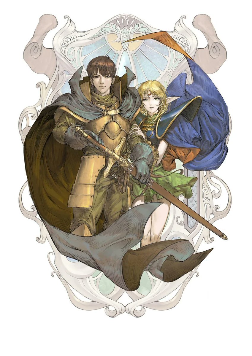 OldWorldHermit's tweet image. Cover art for the 25th Anniversary "Record of Lodoss War" books.     

🎨 Kim Dong-hyuk

#FantasyArt #DnD #ttrpg