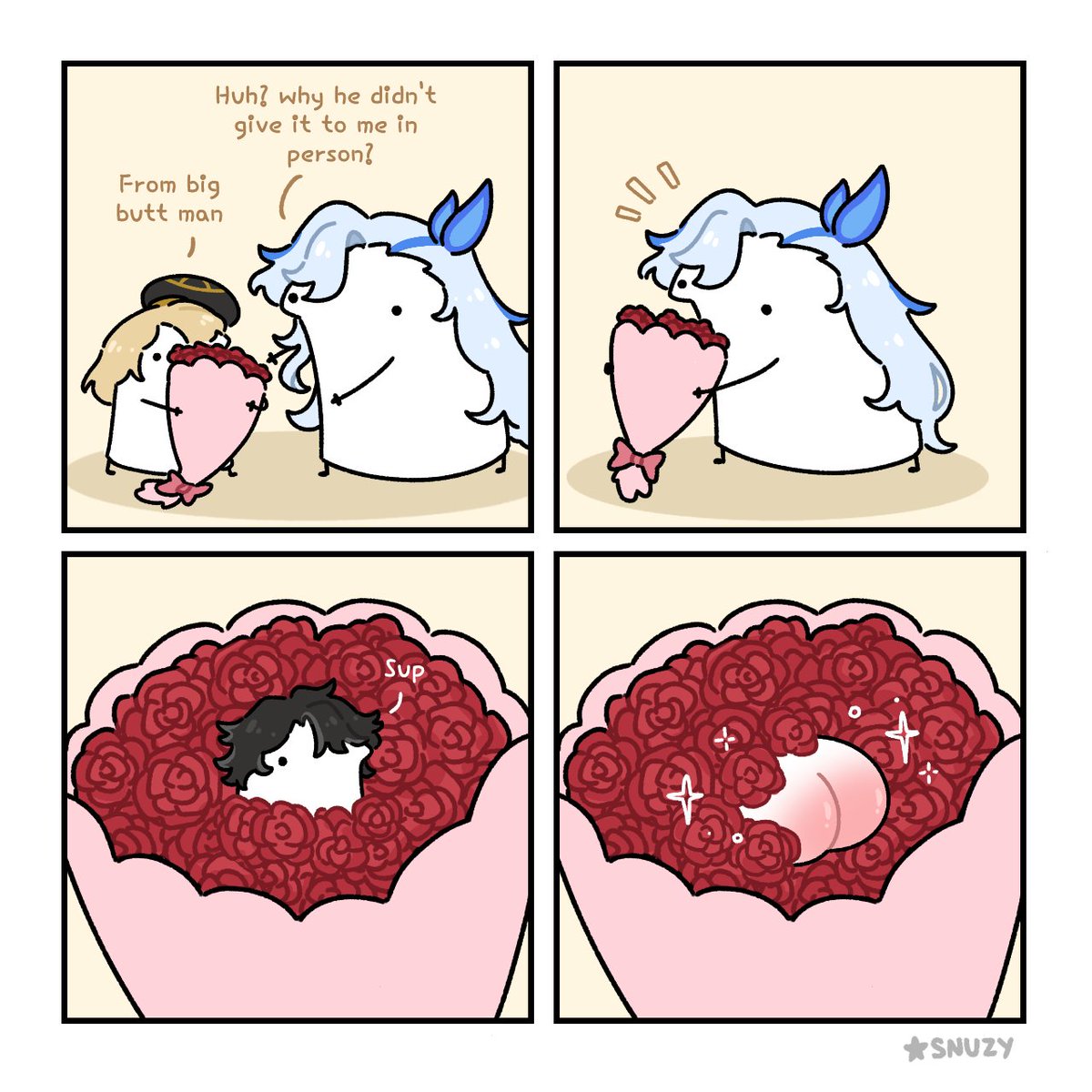 Buns N' Roses 

Late Valentines post 

#wriolette #GenshinImpact