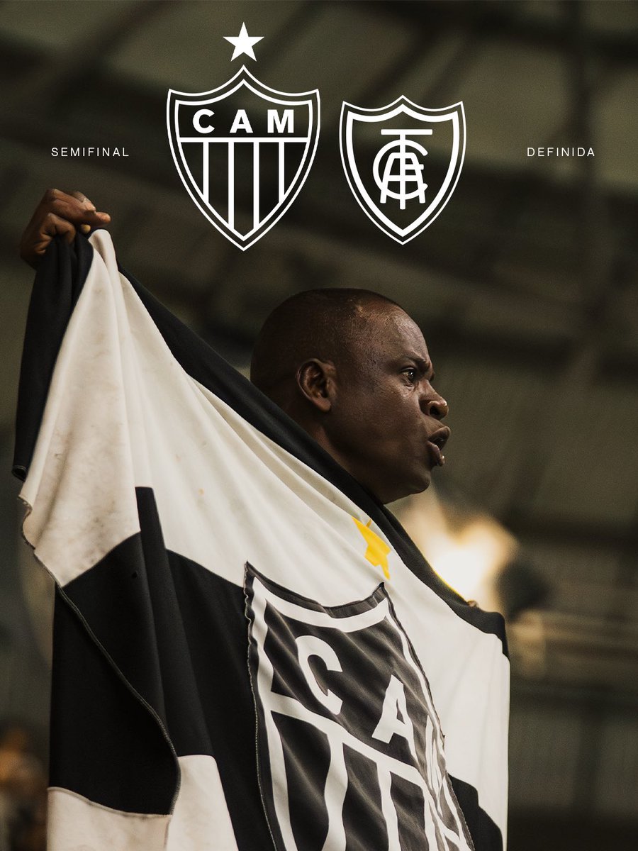 Atletico's tweet photo. 𝑪𝑶𝑵𝑭𝑹𝑶𝑵𝑻𝑶 𝑫𝑬𝑭𝑰𝑵𝑰𝑫𝑶! 🐔⚔️
O #Galo encara o América Mineiro nas semifinais do Mineiro.
Primeiro jogo na @ArenaMRV, e o segundo com mando do América.
𝑽𝒂𝒎𝒐𝒔 𝒆𝒎 𝒃𝒖𝒔𝒄𝒂 𝒅𝒆 𝒎𝒂𝒊𝒔 𝒖𝒎 𝒕í𝒕𝒖𝒍𝒐 𝒆𝒔𝒕𝒂𝒅𝒖𝒂𝒍! 🔥🏆
#PeloHepta https://t.co/43wG2UASBX