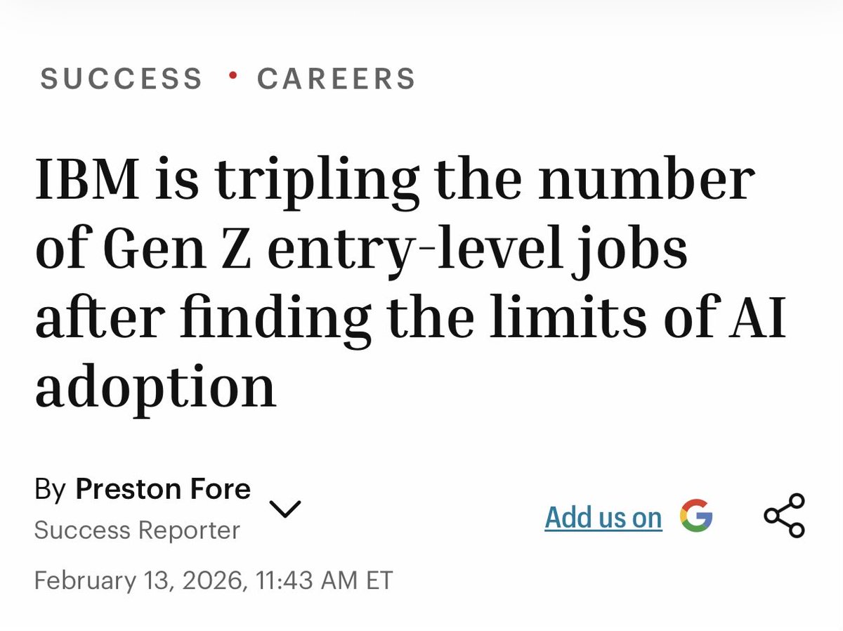 IBM Gen Z hiring headline