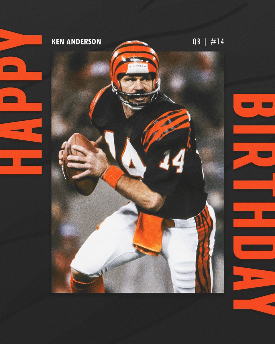 Happy Birthday to Bengals legend Ken Anderson 🎉