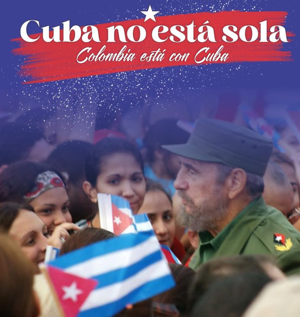 🇨🇴🫱🏼‍🫲🏾🇨🇺Mensajes como estos son los que demuestran que #CubaNoEstáSola .
Gracias al pueblo de 🇨🇴 por tanto apoyo.
#CubaVencerá 
#100AñosConFidel 

<a href="/DavidPorrasP/">David Porras</a> <a href="/Edisson_hilos/">Édisson</a> <a href="/AlejamillerR/">Alejandra Miller R</a> <a href="/Alexrolapiz1/">Alexro ✏️🇨🇴🇦🇷</a>
<a href="/SLondono00/">Sebastián Londoño Méndez</a>
<a href="/ismene2/">Rosa Moreno🐝🐝🐝</a> <a href="/jdcorreau/">Juan David Correa</a> <a href="/GabrielaPossoR/">Gabriela Posso Restrepo</a> <a href="/IriartePhoto/">Ramón Campos</a>
<a href="/mauricio181212/">Mauricio Jaramillo Jassir</a>