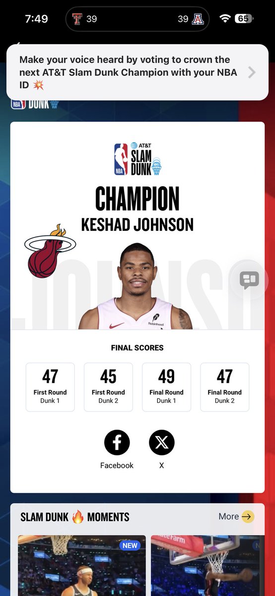 JohnathanR77733's tweet image. #KeshadJohnson #NBAAllStar #DunkContestWinner 🏀