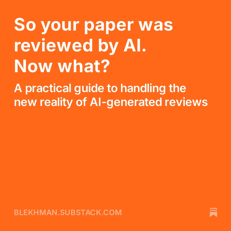 Ran Blekhman tweet media