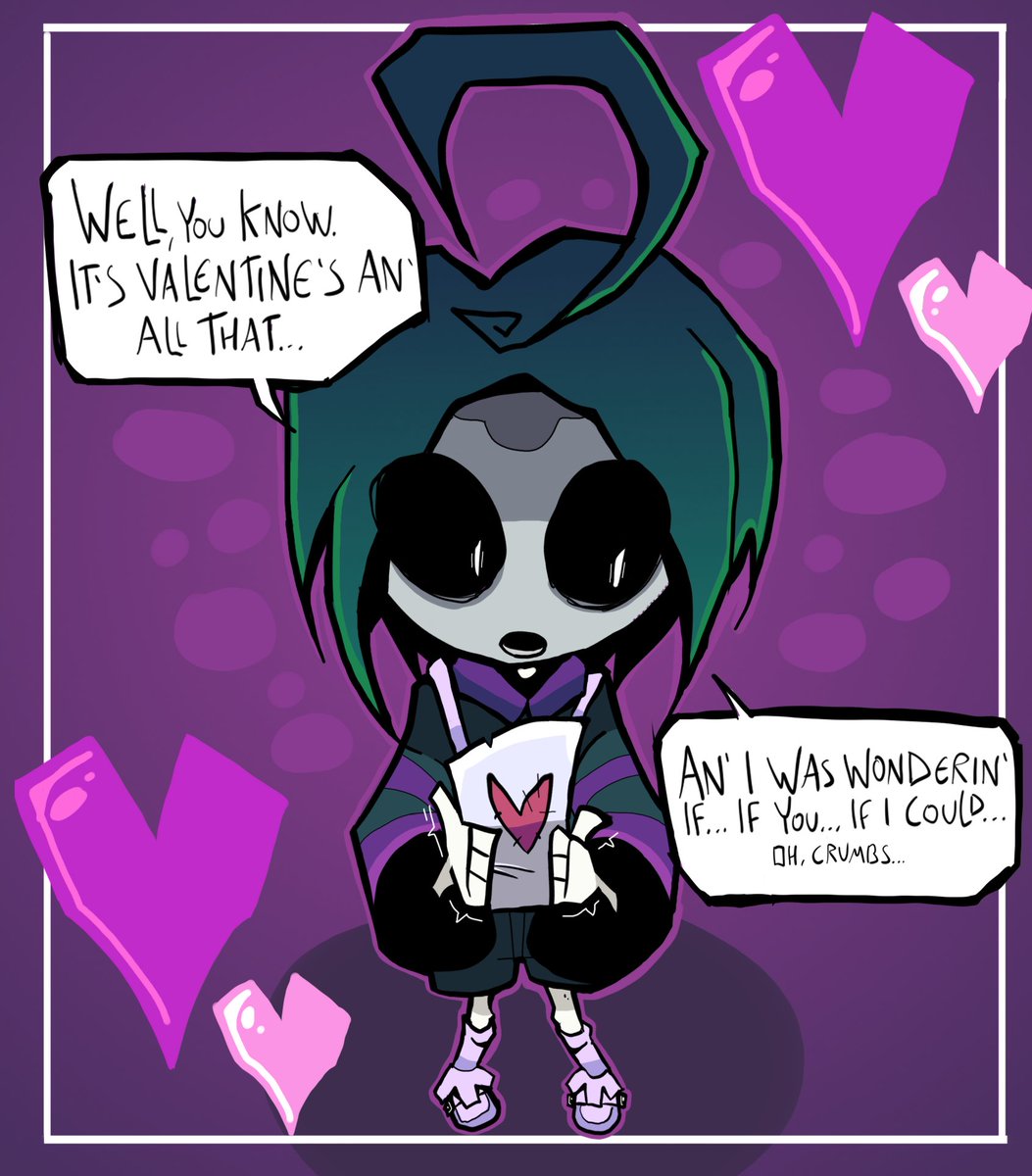 Happy Valentine's from Allister!! I think he wants to ask you something, bro.