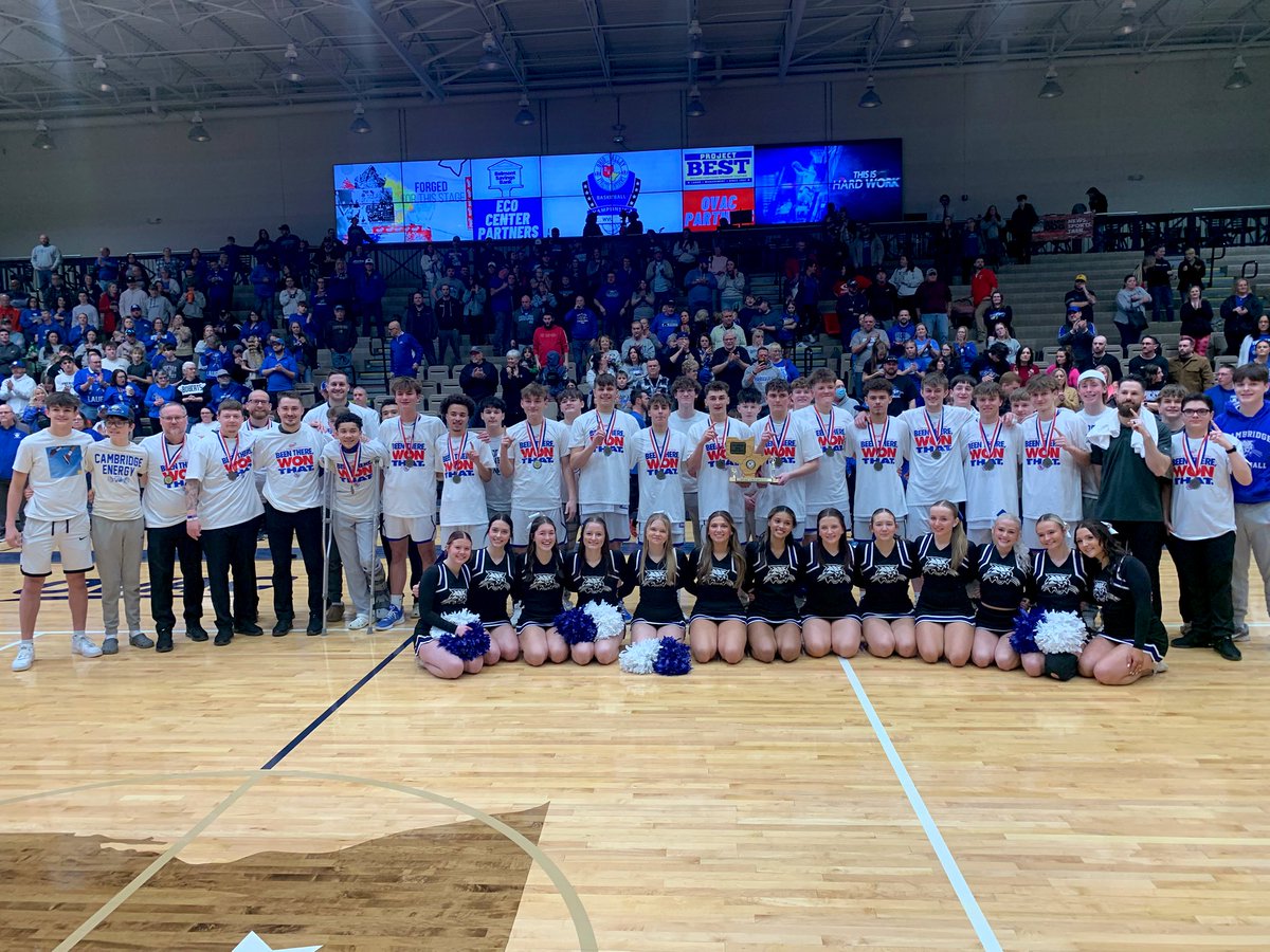 StoriedRivals's tweet photo. 🏀 Boys OVAC 4A Championship

FINAL
#1 Cambridge 67
#2 Beaver Local 56

The Bobcats end the regular season as BACK 2 BACK OVAC 4A CHAMPIONS!!! 🏆🏆

Senior Garrett Carpenter led in scoring with 26 pts (6 three pointers) followed by Cam Lauer with 18 pts and Mason Gregg with 17 pts (5 three pointers).

@bluebobcats @OVAC_One