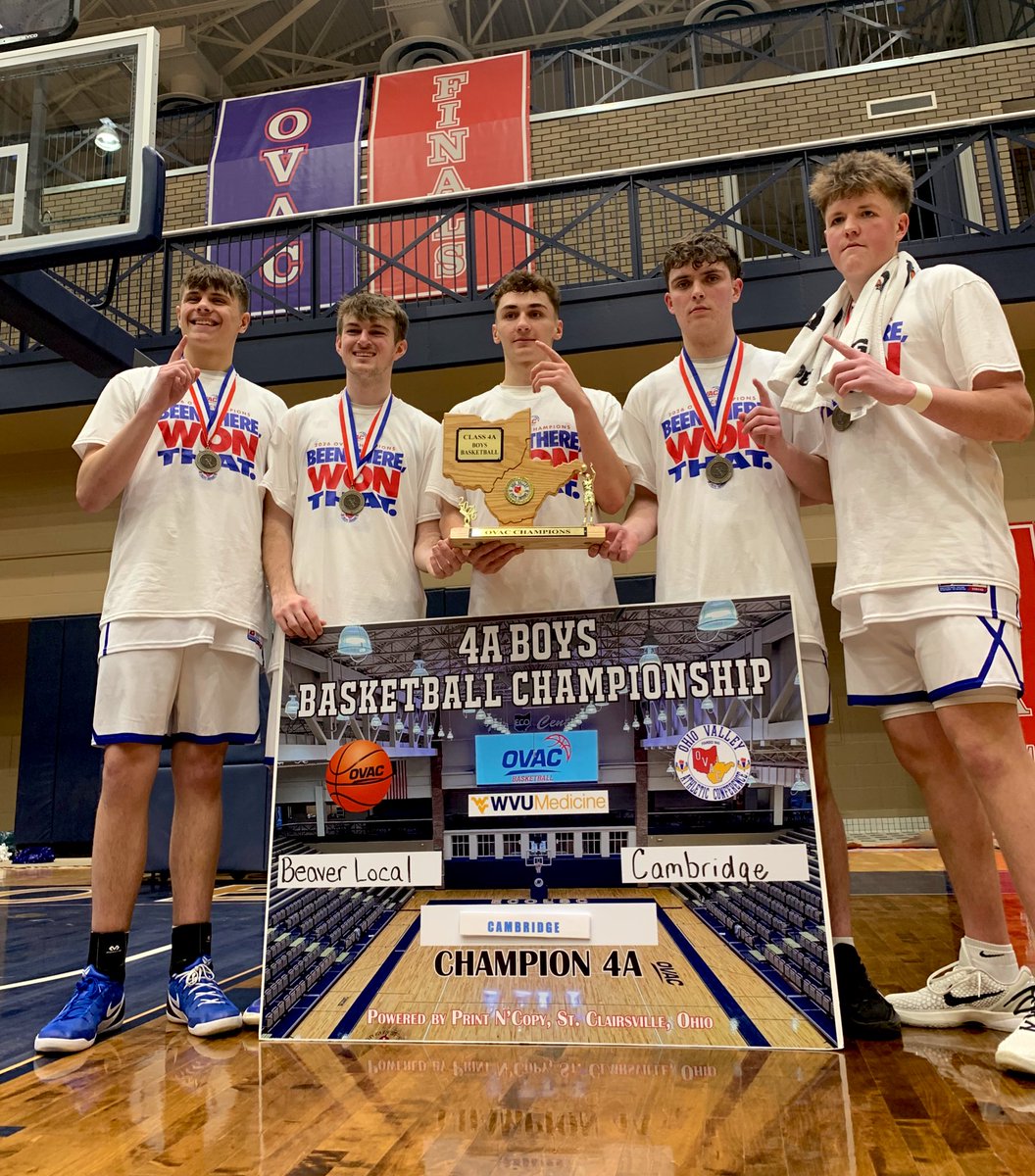 StoriedRivals's tweet photo. 🏀 Boys OVAC 4A Championship

FINAL
#1 Cambridge 67
#2 Beaver Local 56

The Bobcats end the regular season as BACK 2 BACK OVAC 4A CHAMPIONS!!! 🏆🏆

Senior Garrett Carpenter led in scoring with 26 pts (6 three pointers) followed by Cam Lauer with 18 pts and Mason Gregg with 17 pts (5 three pointers).

@bluebobcats @OVAC_One