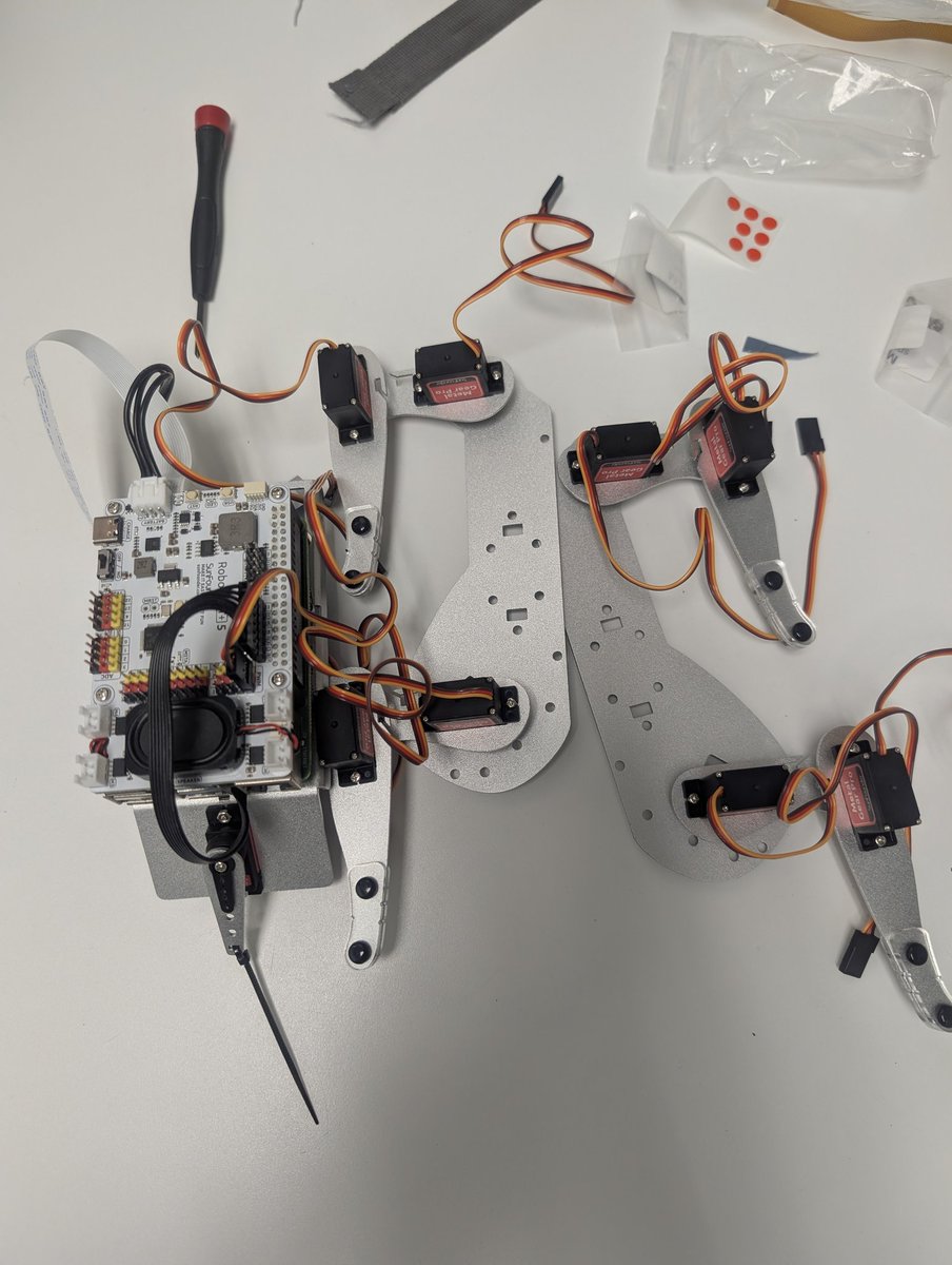 Our robot dog is definitely coming along 💜💜