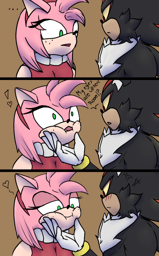 Eyes up rose
#ShadowTheHedgehog #shadamy #amyrose