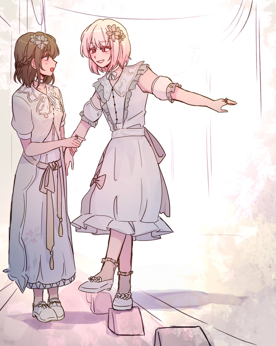 _tofuuni's tweet image. highschool sweethearts 🎀🎨 #prsk_FA