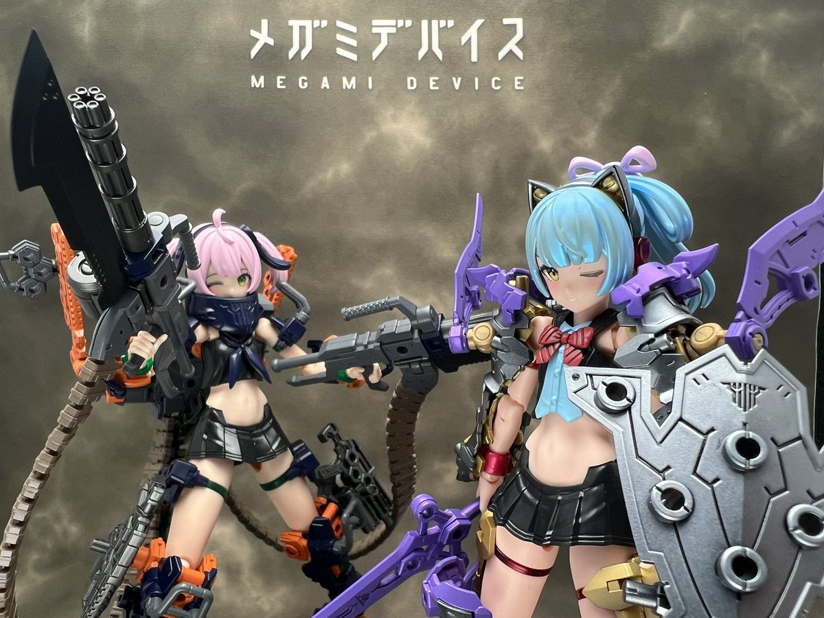 2月なので2人並んだ画像を貼ろうぜ #メガミデバイス