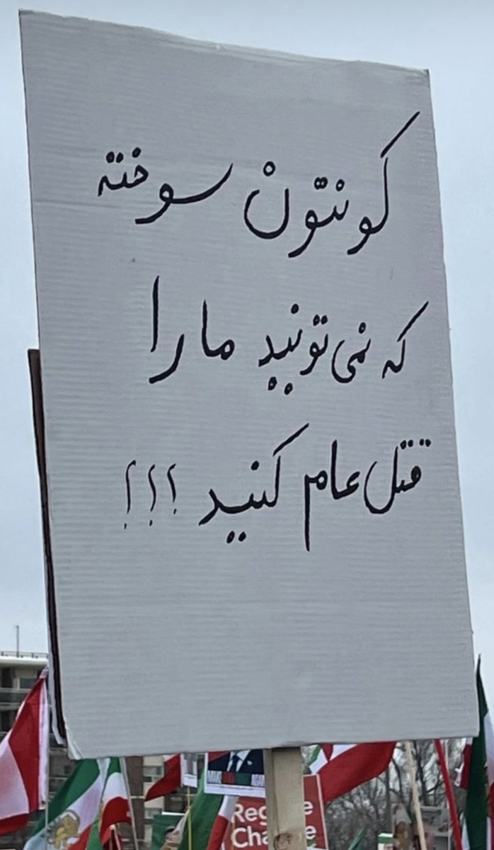 FreeWoman14011's tweet photo. بسوزید شدید هم بسوزید که ما خار میشیم تا چشم های شما … #تورنتو 

#Feb14ForIran #IranRevolution2026 #IranMassacre https://t.co/IEy5zCnr9x