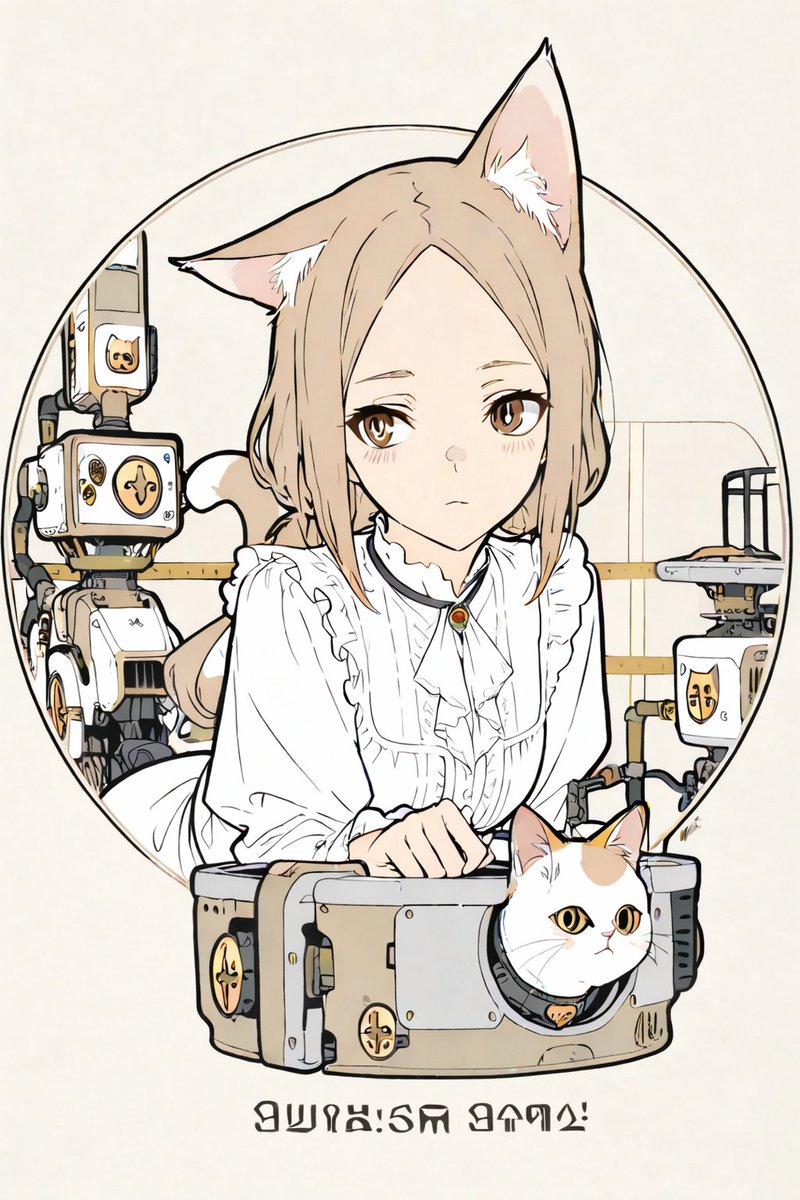 gazo_AI's tweet image. CAT × GIRL × ROBOT

#magespace