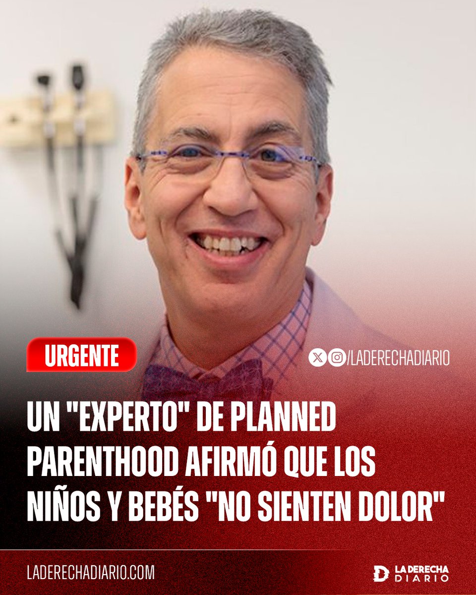 🚨🇺🇸 | SATÁNICOS: El médico "experto" de la multinacional abortista Planned Parenthood, Steven Ralston, declaró que los bebés y niños no tienen la consciencia necesaria para "sentir dolor" durante el juicio de la empresa contra el estado de Missouri, que busca eliminar todas las