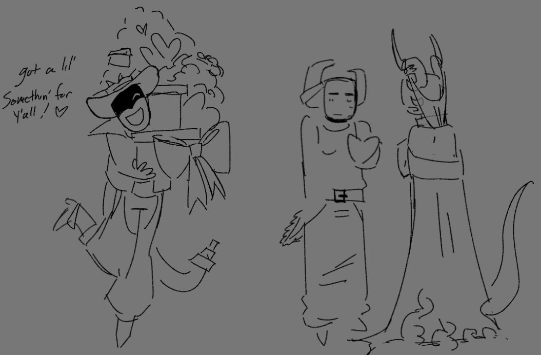 5oftwaregore's tweet image. i think scythe would be big on gift giving