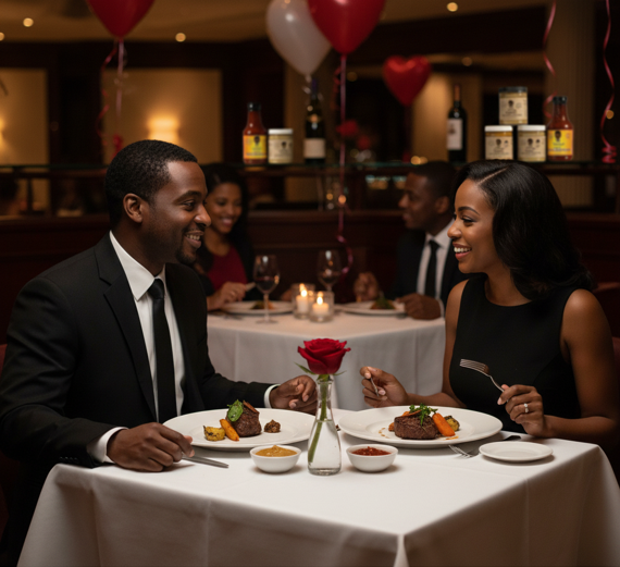 YoPittsFoods's tweet photo. Happy Valentine's Day! Yo Pitts! Foods knows how to do romantic! #Valentine'sDay #supportblackbusiness #americanhistory #supportamericanbusiness #buyblack
 https://t.co/OlX3SLn4vf https://t.co/slAqpmbLR1