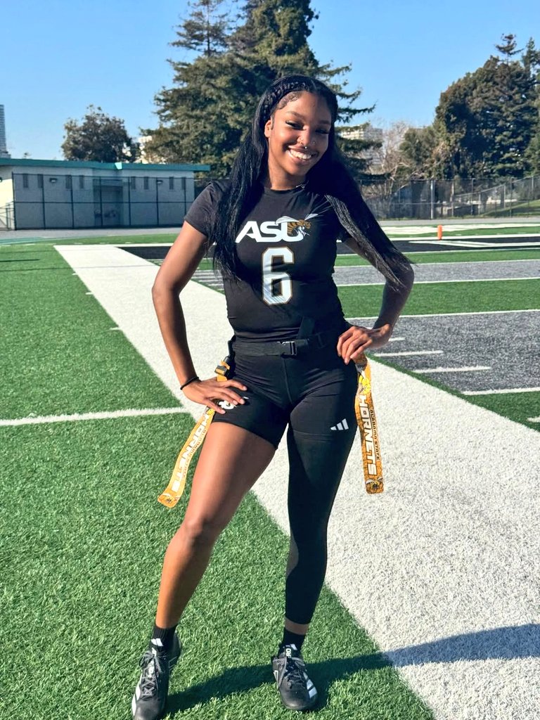 Ajoni Douglas from Atlanta GA, (LB/RB) Alabama State Flag Football