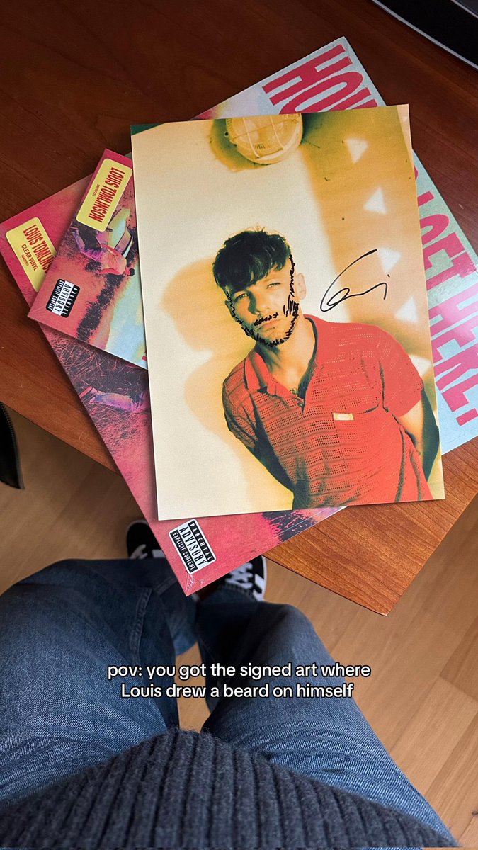 髭もじゃにしたサインを✍️ 送りつけるトムリンソン🧔笑 #ルイ
