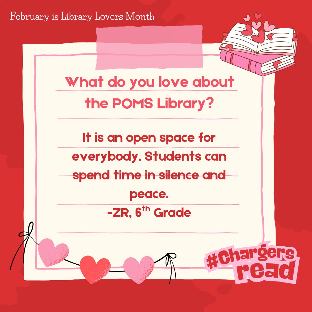 Pin Oak MS Library tweet media
