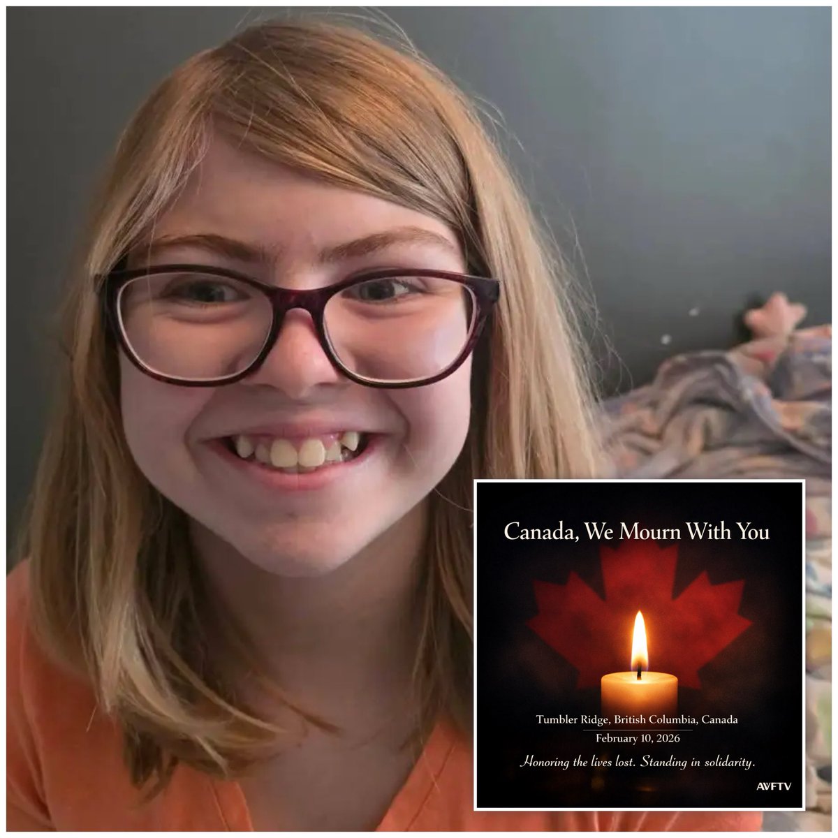 🕯️ SAY HER NAME • REST IN PEACE 🕯️

Today we are holding space for Zoey Renee Anne Benoit, 12, whose life was taken in the tragic school shooting in Tumbler Ridge, British Columbia, Canada on February 10, 2026.

Zoey left for school that morning thinking it was just another