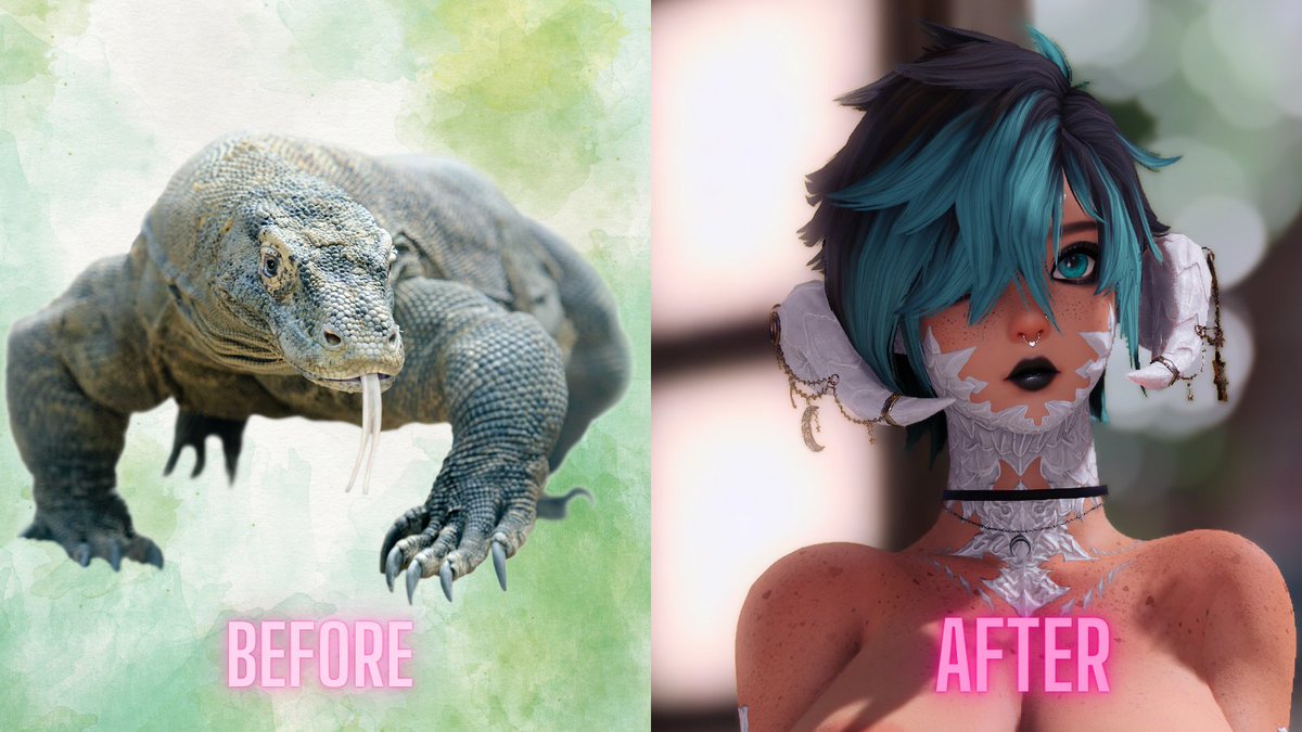 I remembered I had this version of this joke too.

Before and after what? I dunno, modding, being fed, who knows.