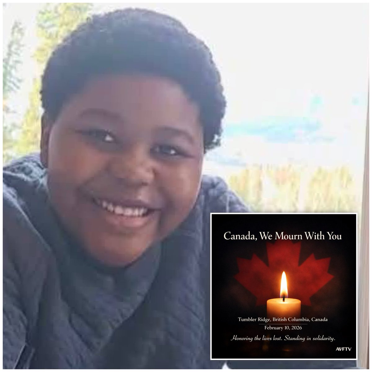 🕯️ SAY HIS NAME • REST IN PEACE 🕯️

Today we are holding space for Abel Mwansa Jr., 12, whose life was taken in the tragic school shooting in Tumbler Ridge, British Columbia, Canada on February 10, 2026.

Abel had just started seventh grade. He was looking forward to turning 13