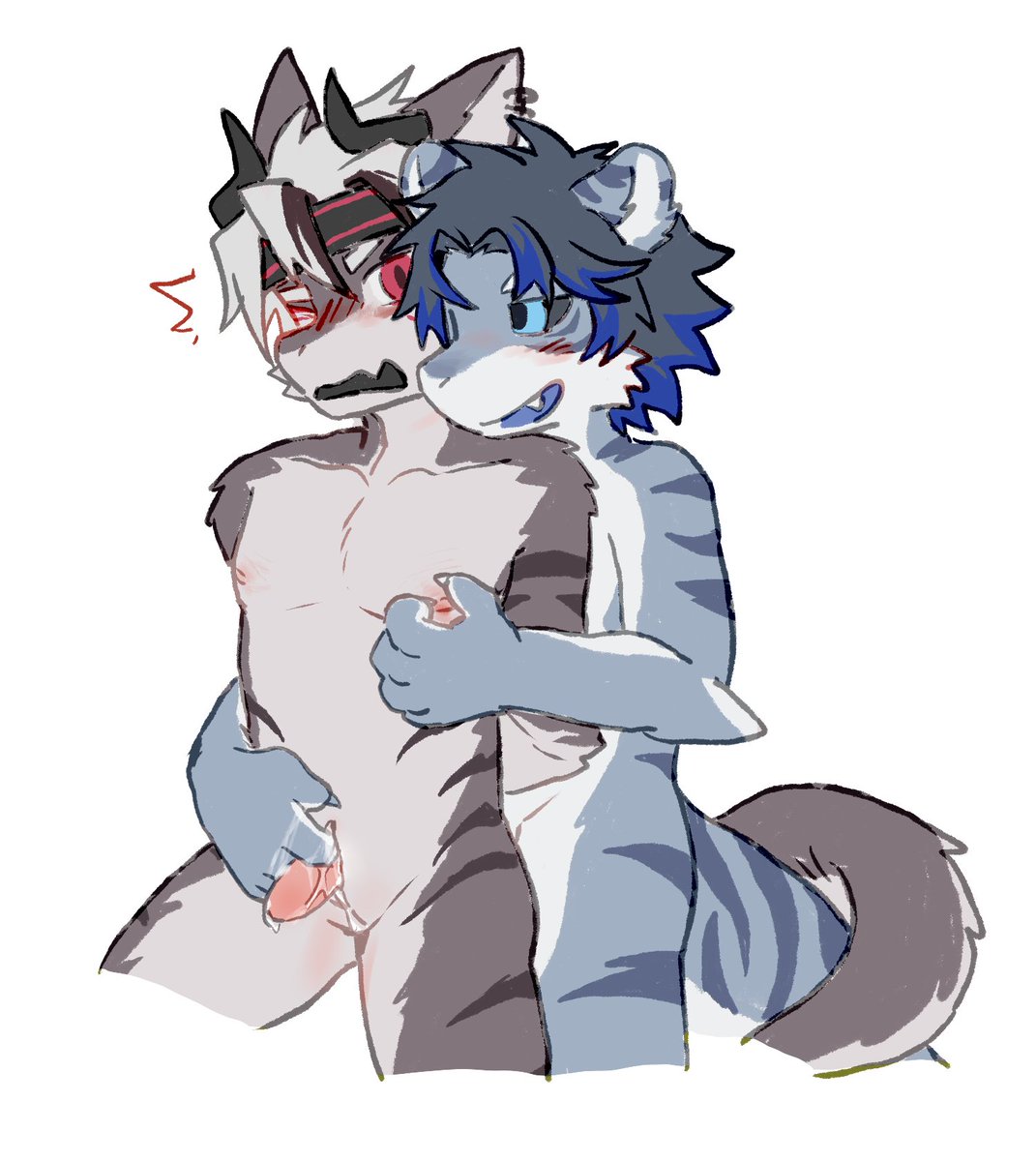 情人节给朋友画的！
❤️<a href="/kouatt_L/">王月王月犭句</a>
🩵<a href="/AG_Mikhail/">Mmmkkk</a>